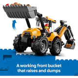 LEGO 60480 City Yellow Backhoe Loader