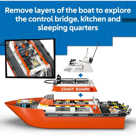 LEGO 60504 City Coast Guard Rescue Boat & Helicopter