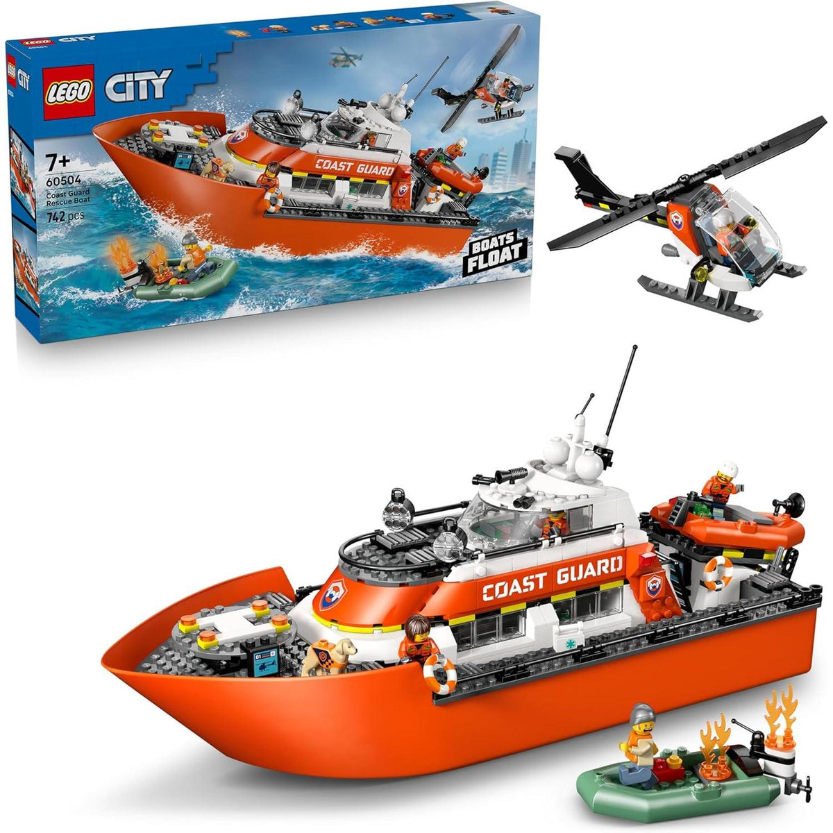 LEGO 60504 City Coast Guard Rescue Boat & Helicopter