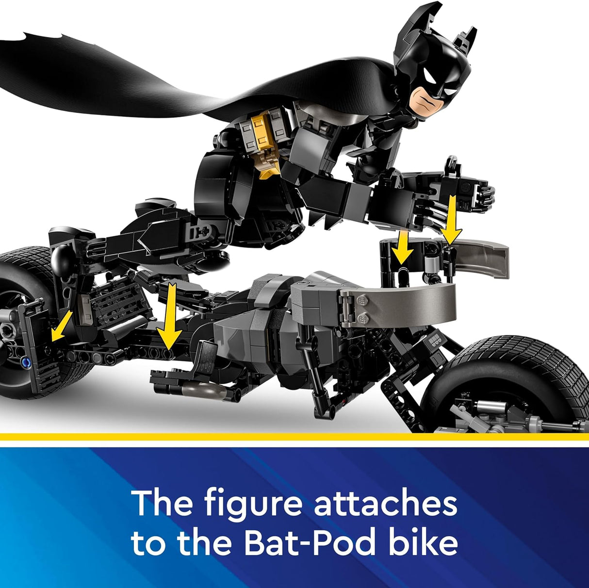 LEGO 76273 Batman Construction Figure and the Bat-Pod Bike