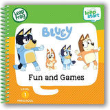 LeapFrog LeapStart Bluey Fun and Games Interactive Activity Book