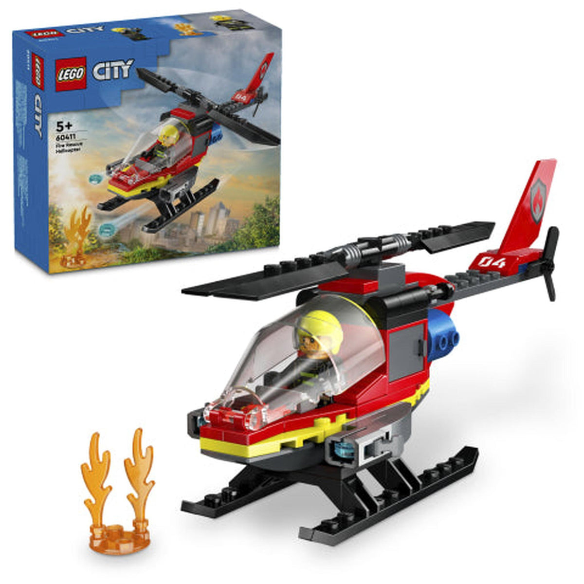 Lego 60411 City Fire Rescue Helicopter