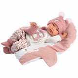 Llorens Doll Newborn Tina with Penguin Cushion 43cm