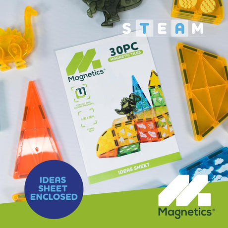 Magnetic Tiles Dinosaurs Set 30-pcs
