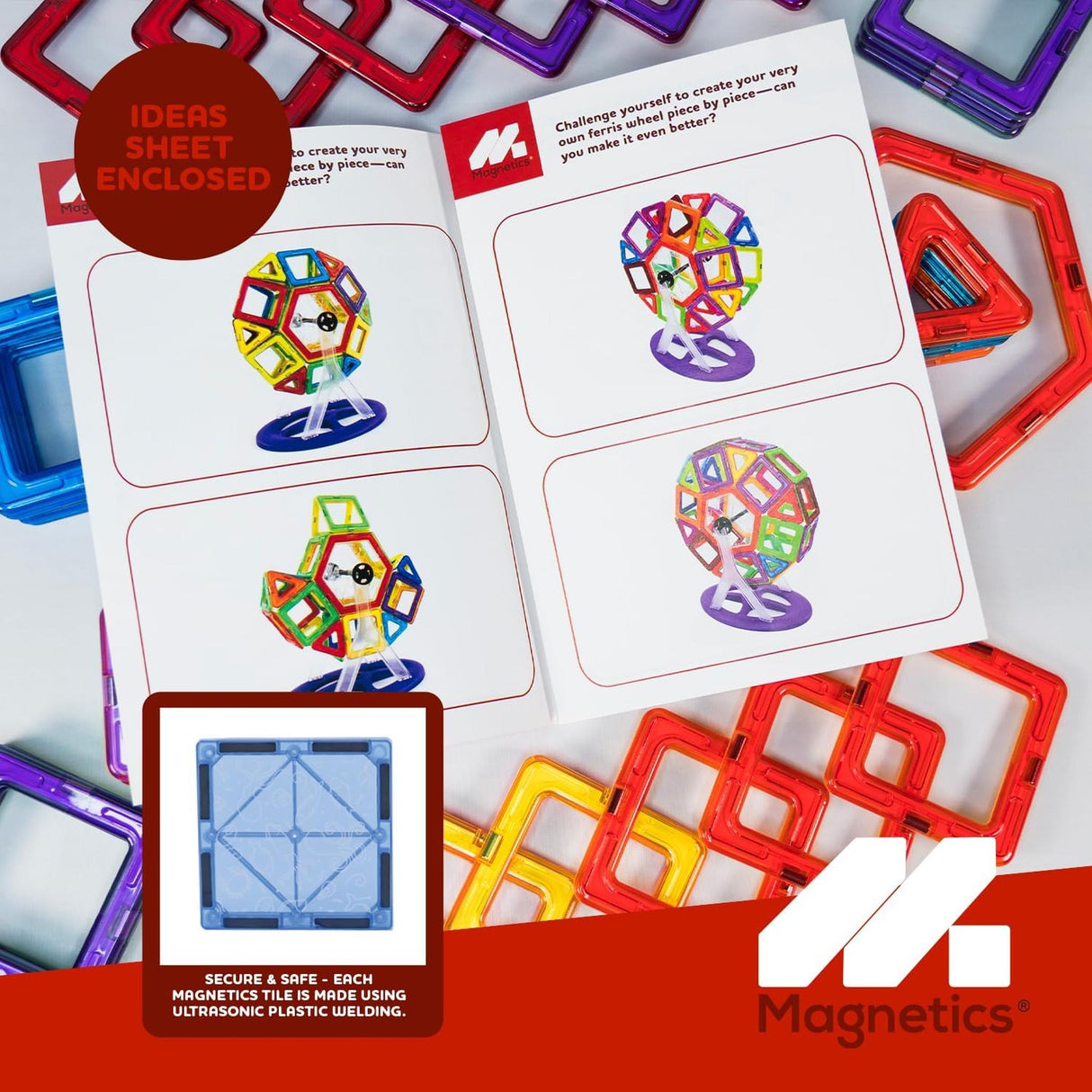 Magnetic Tiles Ferris Wheel Set 46-pcs