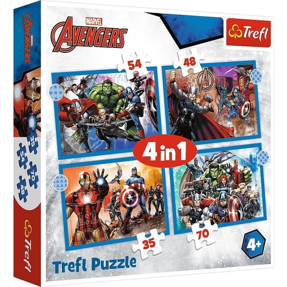 Marvel Avengers 4-in-1 Puzzles