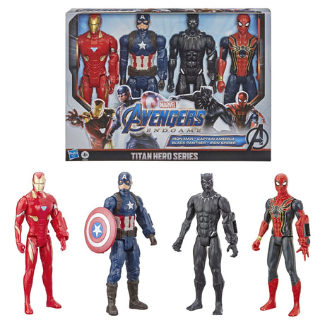Marvel Avengers Titan Hero Series 12-Inch Action Figure Set 4 Pack