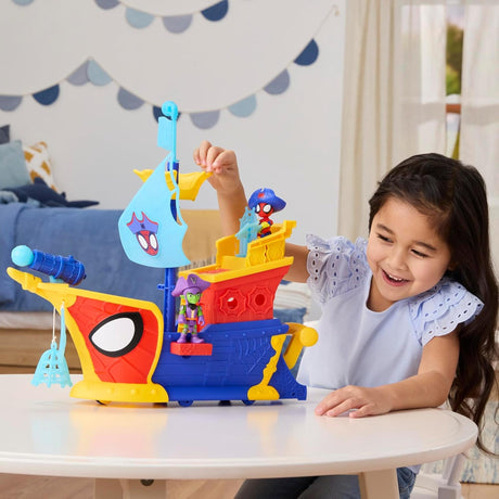 Marvel Spidey and his Amazing Friends Water-Webs Ahoy Bubble Pirate Ship