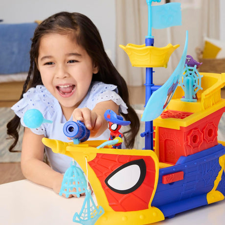 Marvel Spidey and his Amazing Friends Water-Webs Ahoy Bubble Pirate Ship