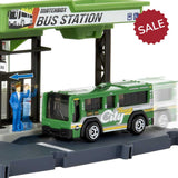 Matchbox Action Drivers Playset - Bus Station with MBX City Bus 1:64