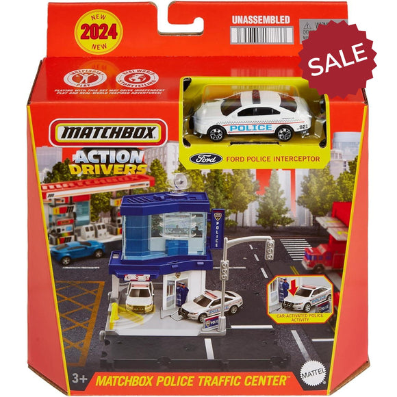 Matchbox Action Drivers Police Traffic Center with Ford Police Interceptor 1:64