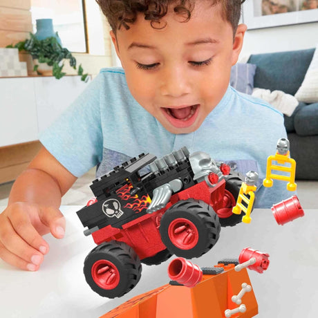 Mega Hot Wheels Monster Trucks Bone Shaker Crush Course