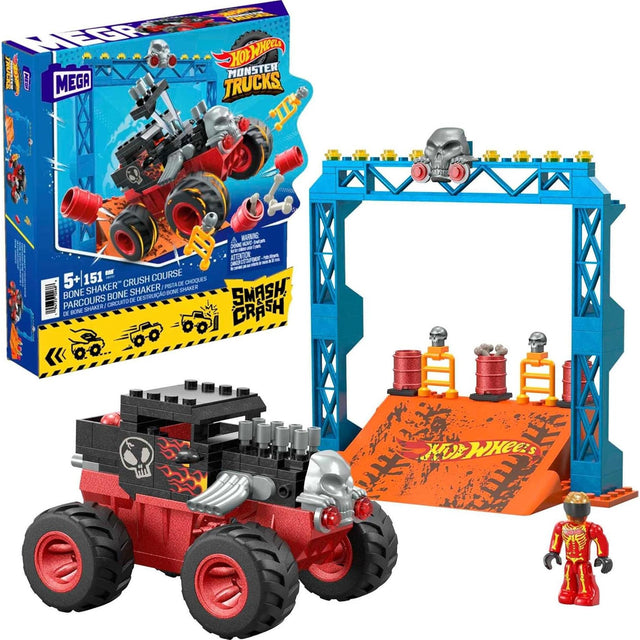 Mega Hot Wheels Monster Trucks Bone Shaker Crush Course