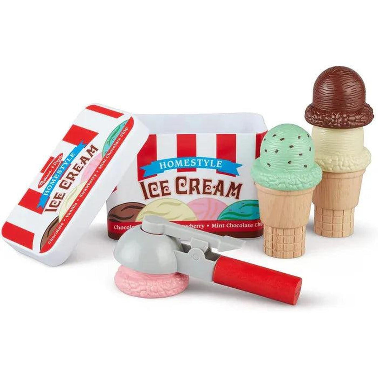 Melissa & Doug Scoop and Stack Ice Cream Cone Playset
