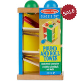 Melissa & Doug Wooden Pound & Roll Tower