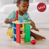 Melissa & Doug Wooden Pound & Roll Tower