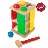 Melissa & Doug Wooden Pound & Roll Tower