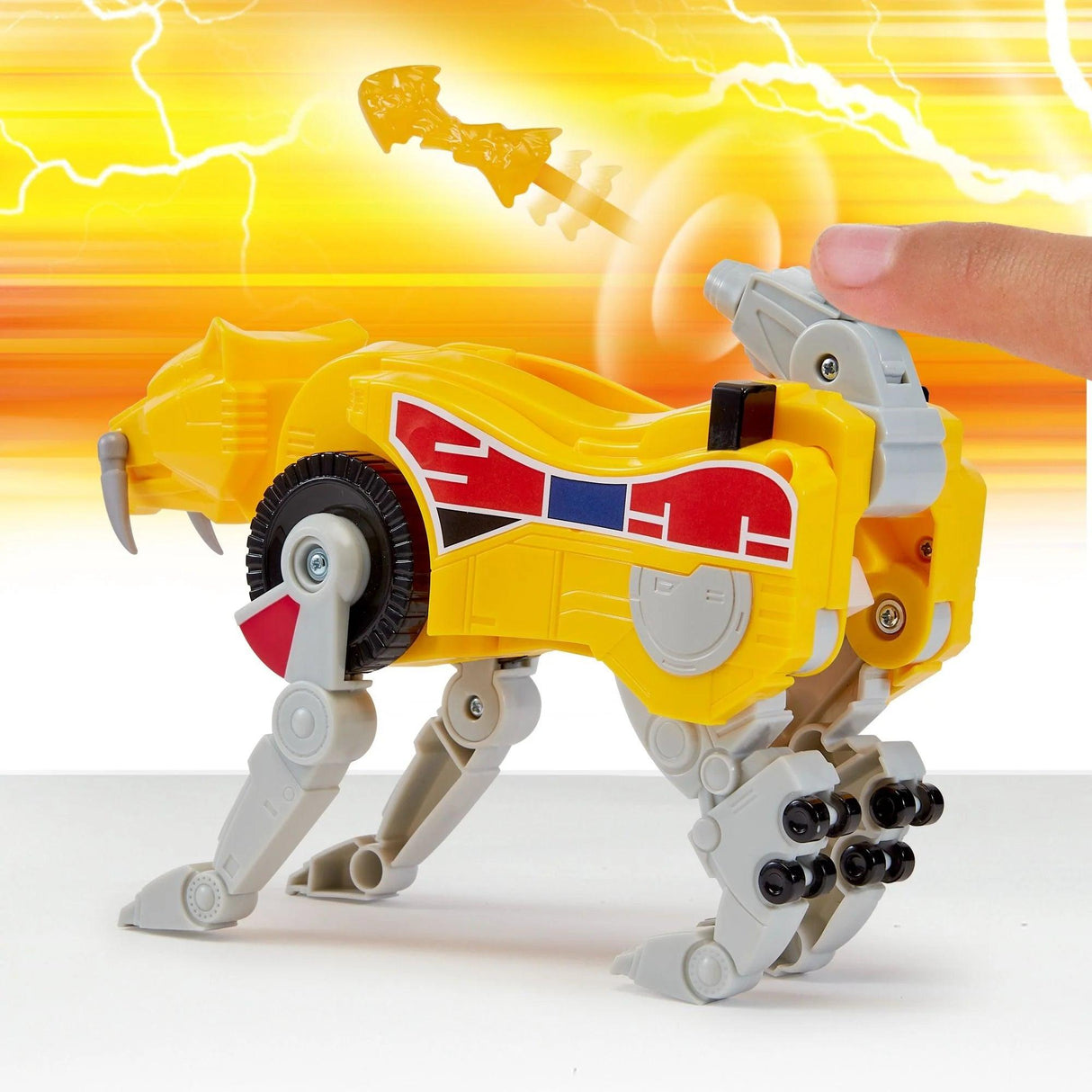 Mighty Morphin Power Rangers Re-Ignition Combinable Dinozord - Sabertooth Tiger