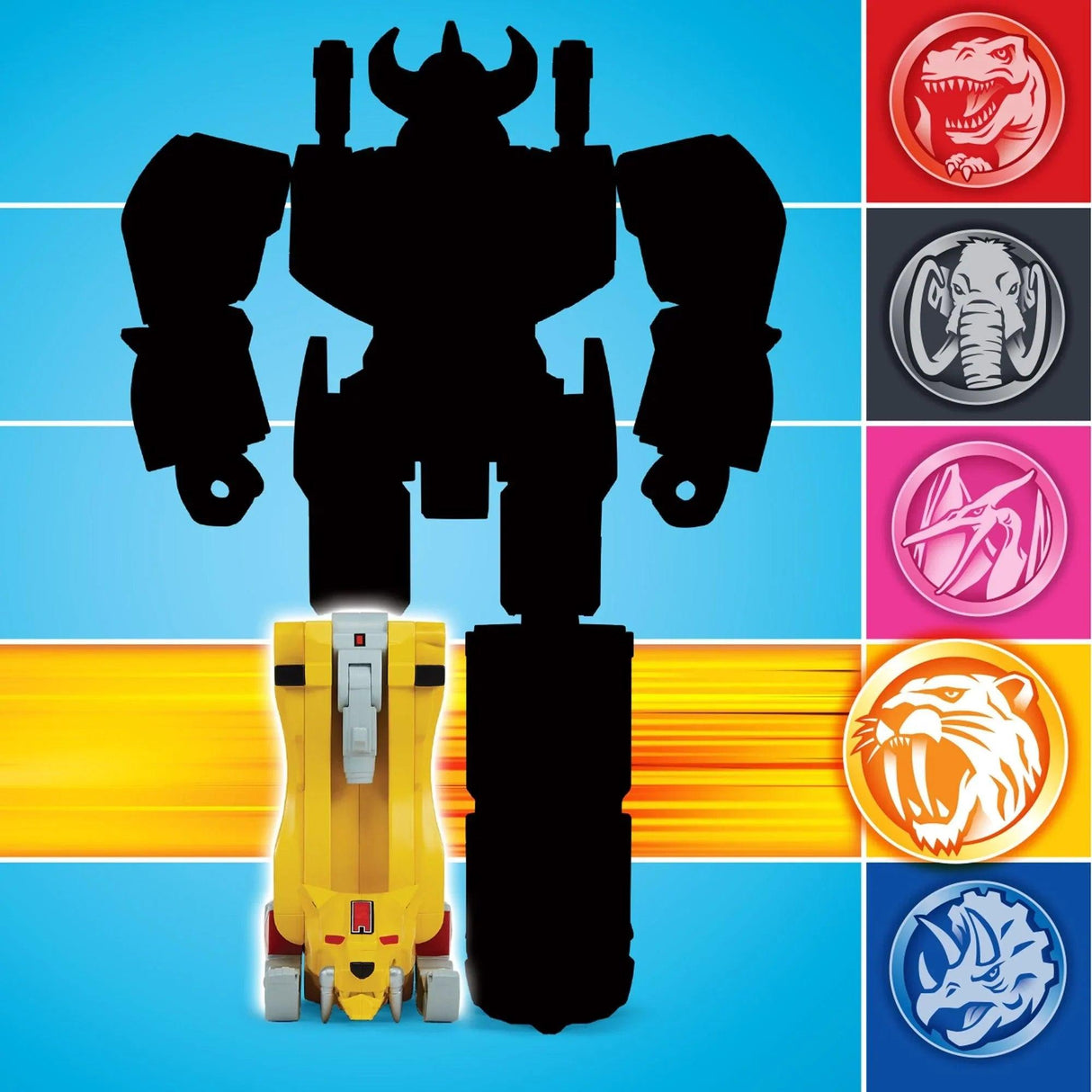 Mighty Morphin Power Rangers Re-Ignition Combinable Dinozord - Sabertooth Tiger