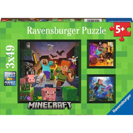 Minecraft 3x49-piece Puzzles