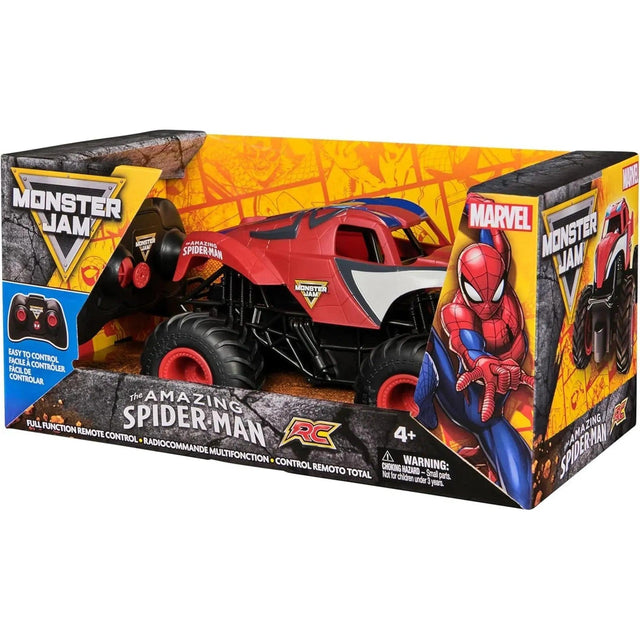 Monster Jam 1:24 Amazing Spider-Man Remote Control Monster Truck