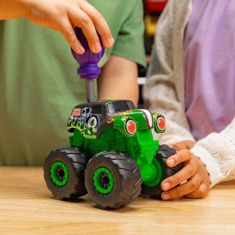 Monster Jam Monstruction 5" Buildable Monster Truck - Grave Digger