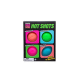 NeeDoh Teenie Hot Shots Mini Fidgets, Pack of 4
