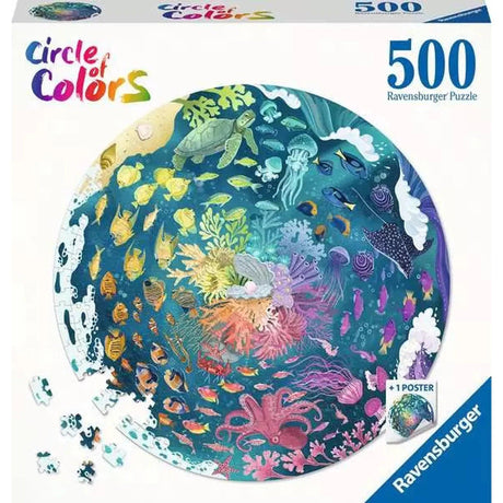 Ocean: Circle of Colours 500-piece Circular Puzzle