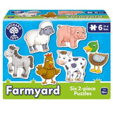 Orchard Toys Farmyard 2-Piece Jigsaw Puzzles