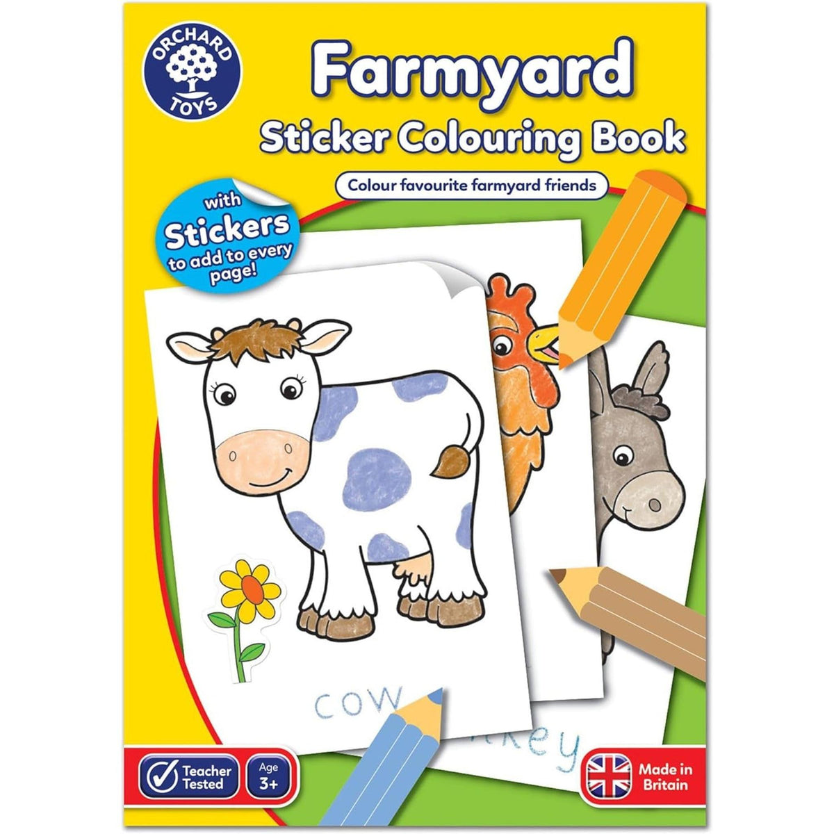 Orchard Toys Farmyard Sticker Colouring Book
