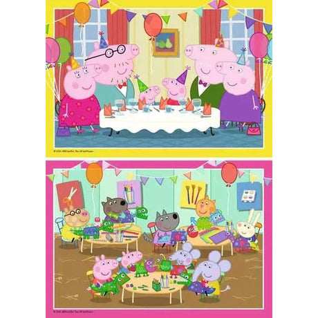 Peppa Pig 2x12-piece Puzzles