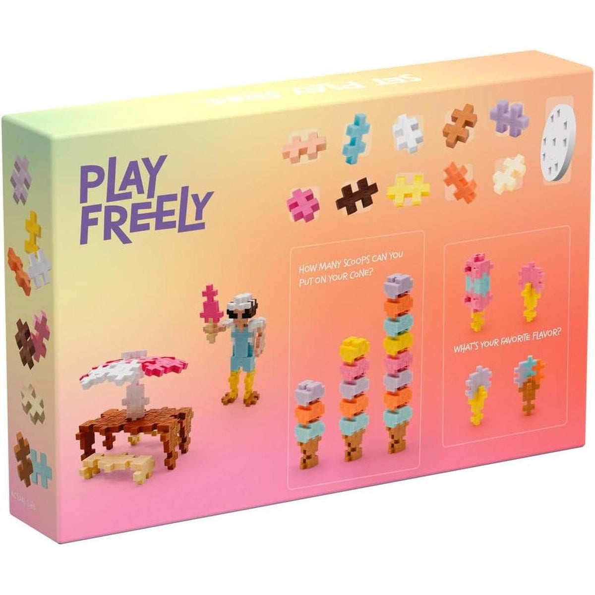 Plus-Plus Learn to Build Box 285 pcs - Ice Cream Shop