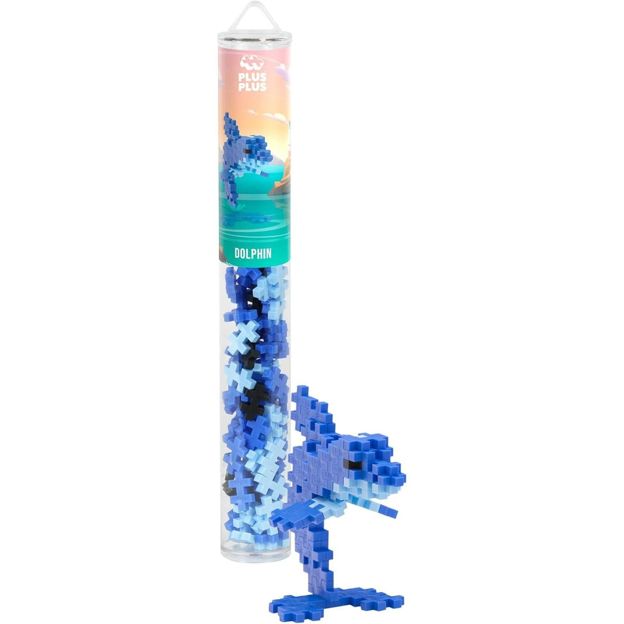 Plus-Plus Tube 100 pcs - Dolphin