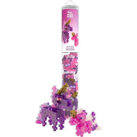 Plus-Plus Tube 100 pcs - Glitter Unicorns