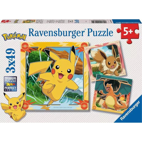 Pokemon: 3 x 49-piece Puzzles
