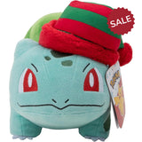 Pokemon 8-inch Christmas Plush - Bulbasaur with Striped Hat