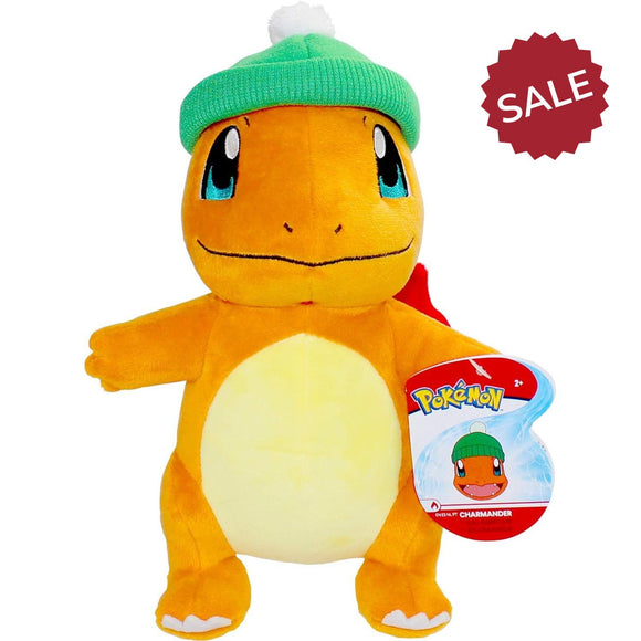 Pokemon 8-inch Christmas Plush - Charmander with Beanie Hat
