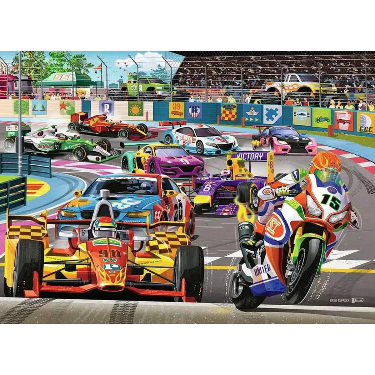 Racetrack Rally 60-piece Puzzle