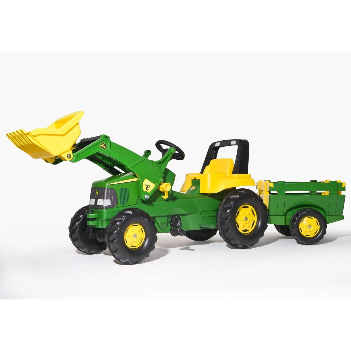 Rolly Junior John Deere Tractor with Loader and Trailer