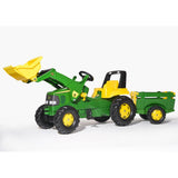 Rolly Junior John Deere Tractor with Loader and Trailer