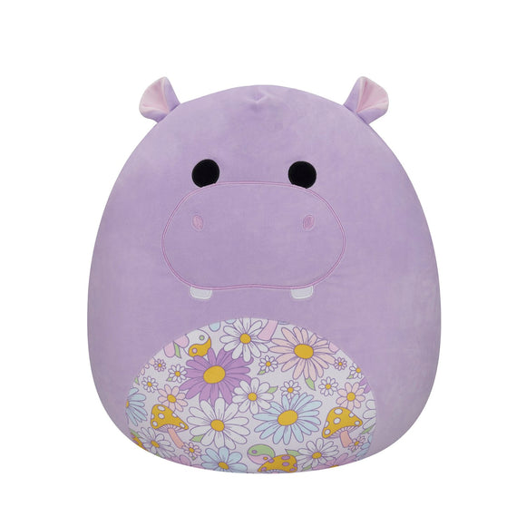 Squishmallows Hanna the Hippo with Floral Belly 7.5