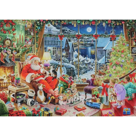 Santa Takes a Break 1000-piece Puzzle