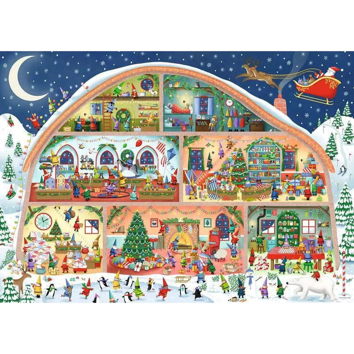 Santa's Workshop 1000-piece Puzzle