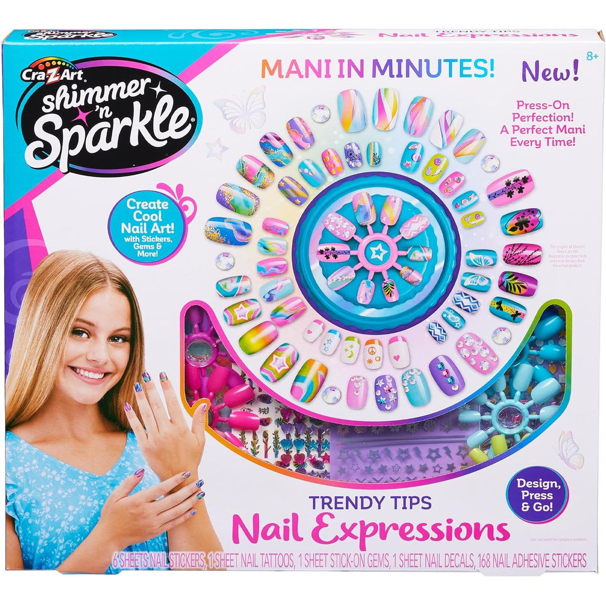 Shimmer 'n Sparkle Trendy Tips Nail Expressions