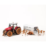 Siku 8608 Massey Ferguson with Ifor Williams Trailer Dirty Look 1:32
