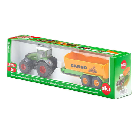 Siku Fendt with hooklift trailer and carriage 1:50 Scale