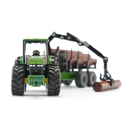 Siku John Deere Tractor with forestry trailer 1:50 Scale