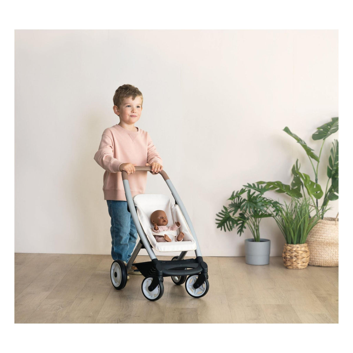 Smoby Maxi-Cosi Combi Pushchair + Pram Beige