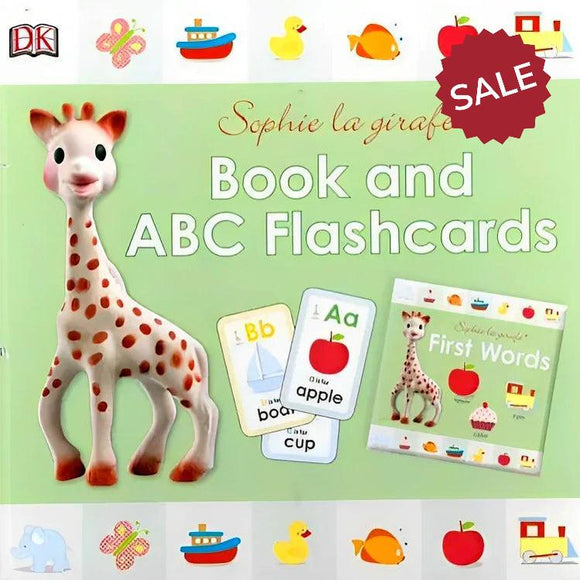 Sophie La Girafe First Words Book with ABC Flashcards