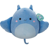 Squishmallows Lux the Blue Manta Ray 12"
